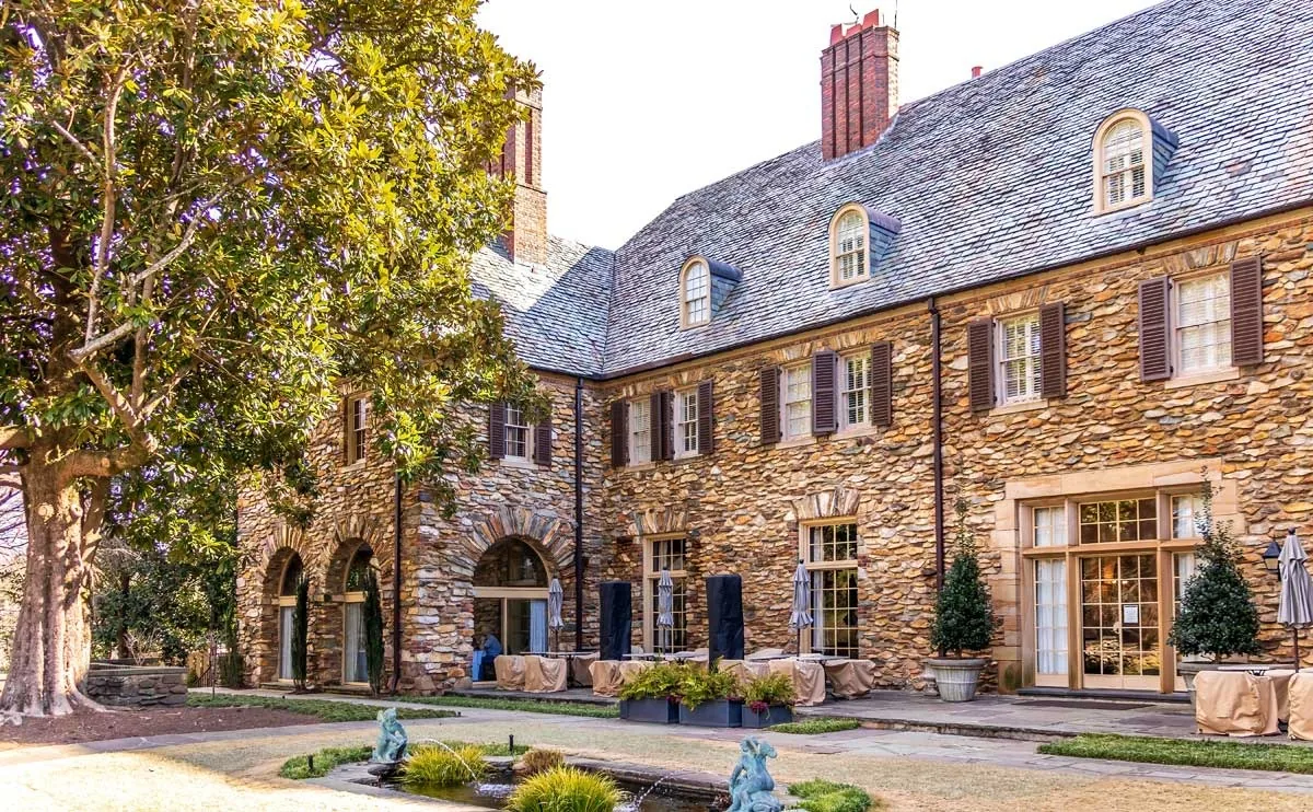 The Graylyn Estate courtyard and likely guest arrival entrance