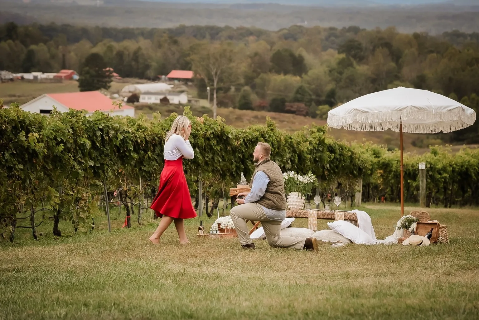 Proposal at Raffaldini Vineyards