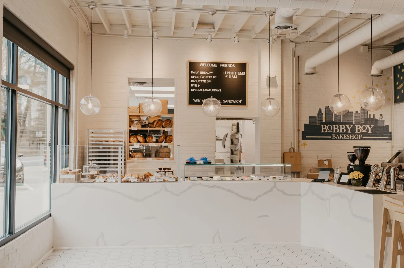 Bobby Boy Bakeshop interior in Winston-Salem