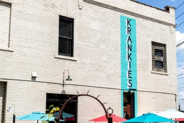 Krankies Coffee exterior in downtown Winston-Salem
