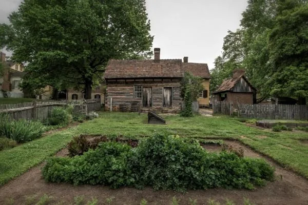 Historic buildings and gardens at Old Salem Museums and Gardens